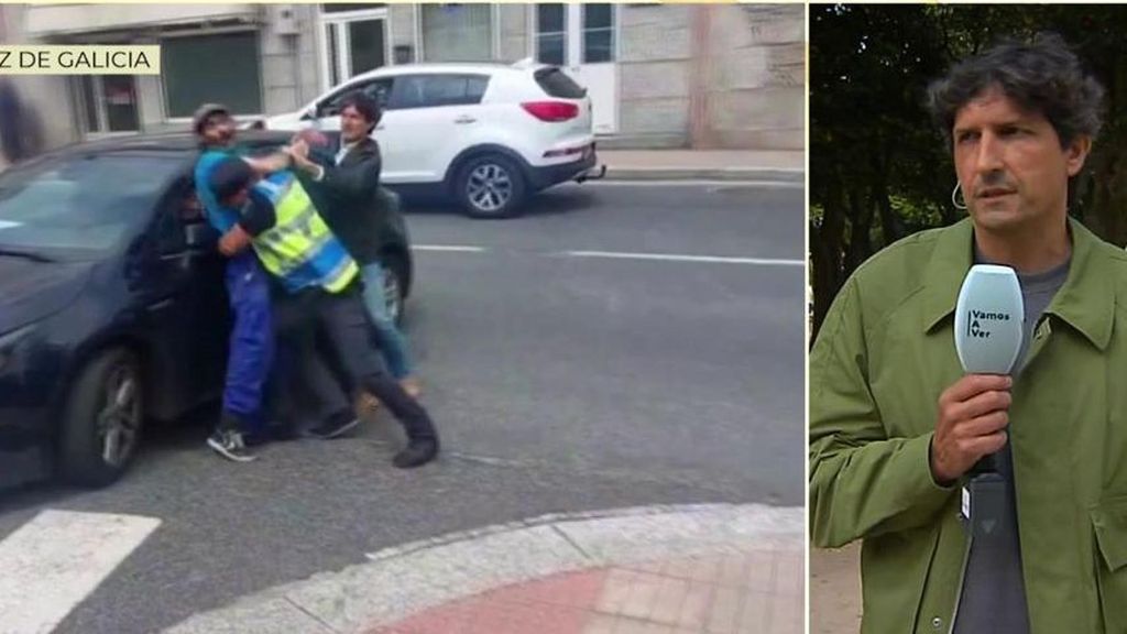 El hermano del maltratador que apareció calcinado con su pareja la emprende a golpes con un equipo de 'VAV'